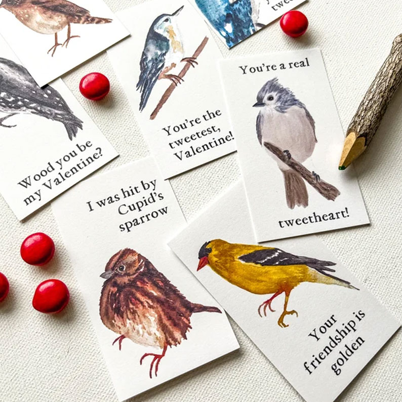 Bird Valentine Cards