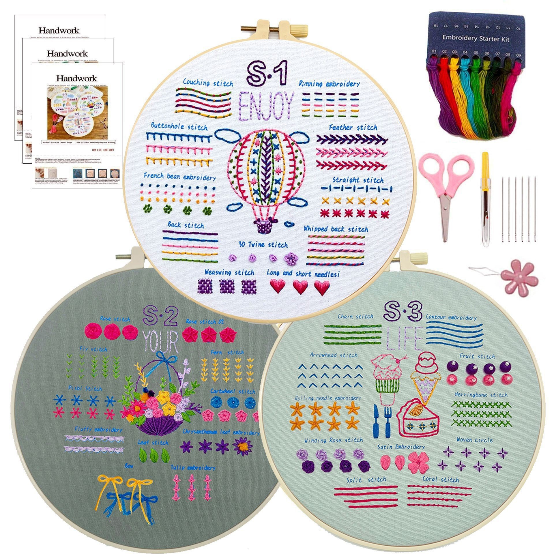 Enjoy life (Basic 3-piece set)--DIY novice teaching material package