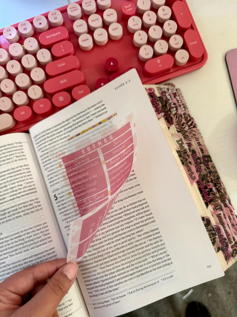 Pink BIBLE TIP INS