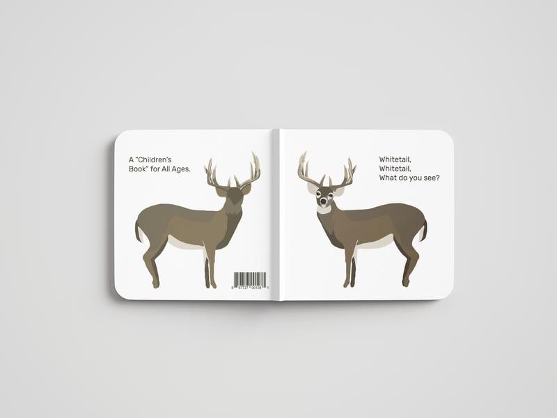 📚🦌 Whitetail, Whitetail, What Do You See? — Rounded-Corner & Reinforced Children‘s Book for the Hunting Family by Mueller Optics