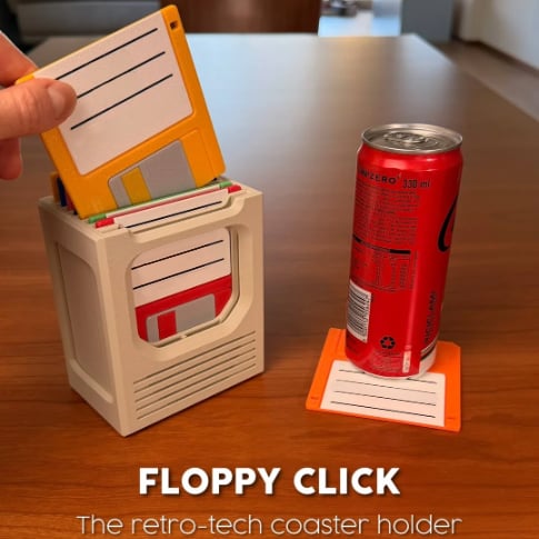 The Retro-Tech Coaster Holder