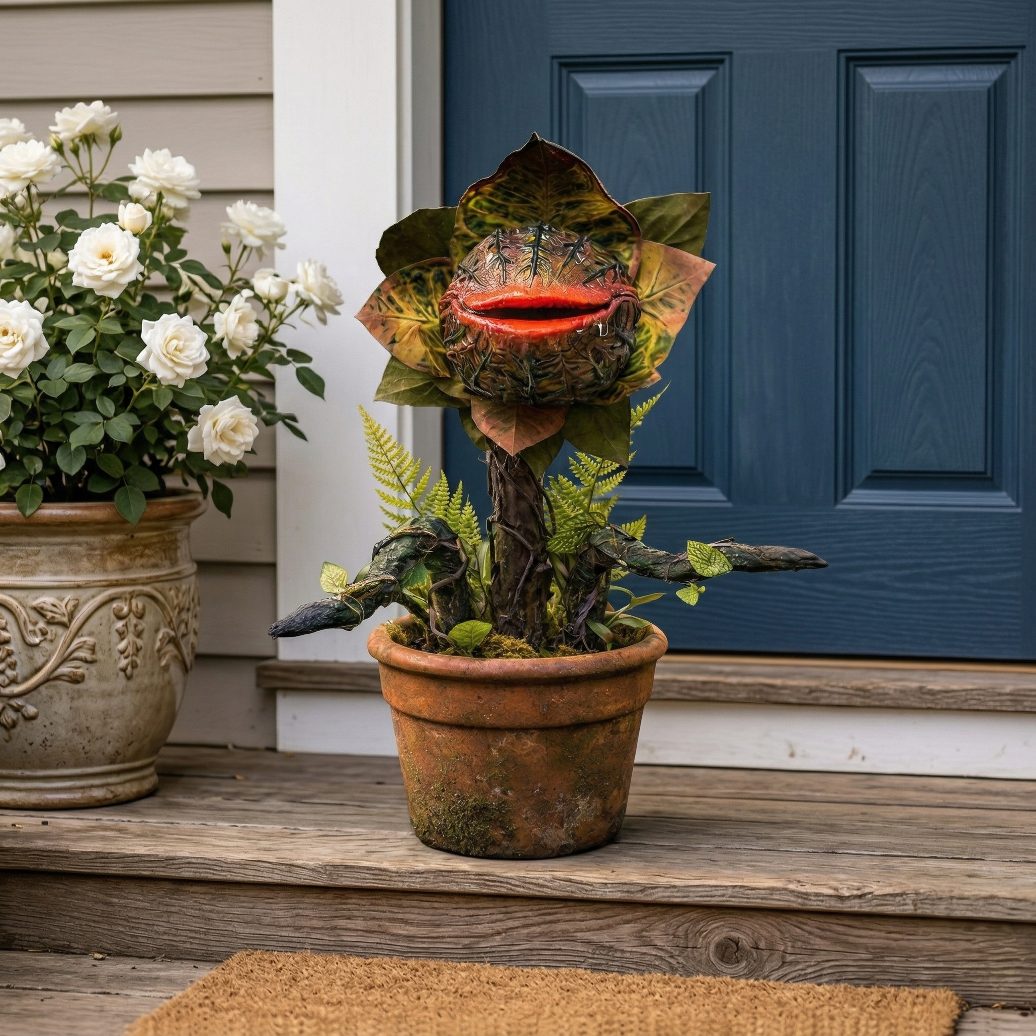 Whimsical Carnivorous Plant Planter Décor for Garden, Porch & Potting Bench