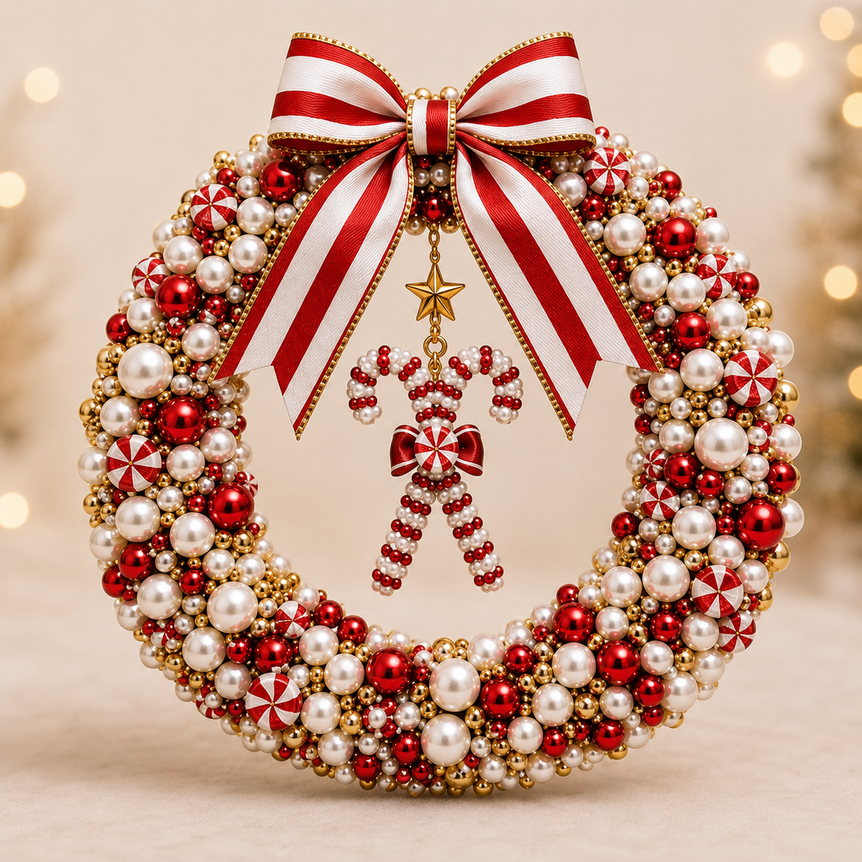 🔥BUY 3 GET 1 FREE & FREE SHIPPING-Plymagic DIY Pearl Art - Christmas Wreath