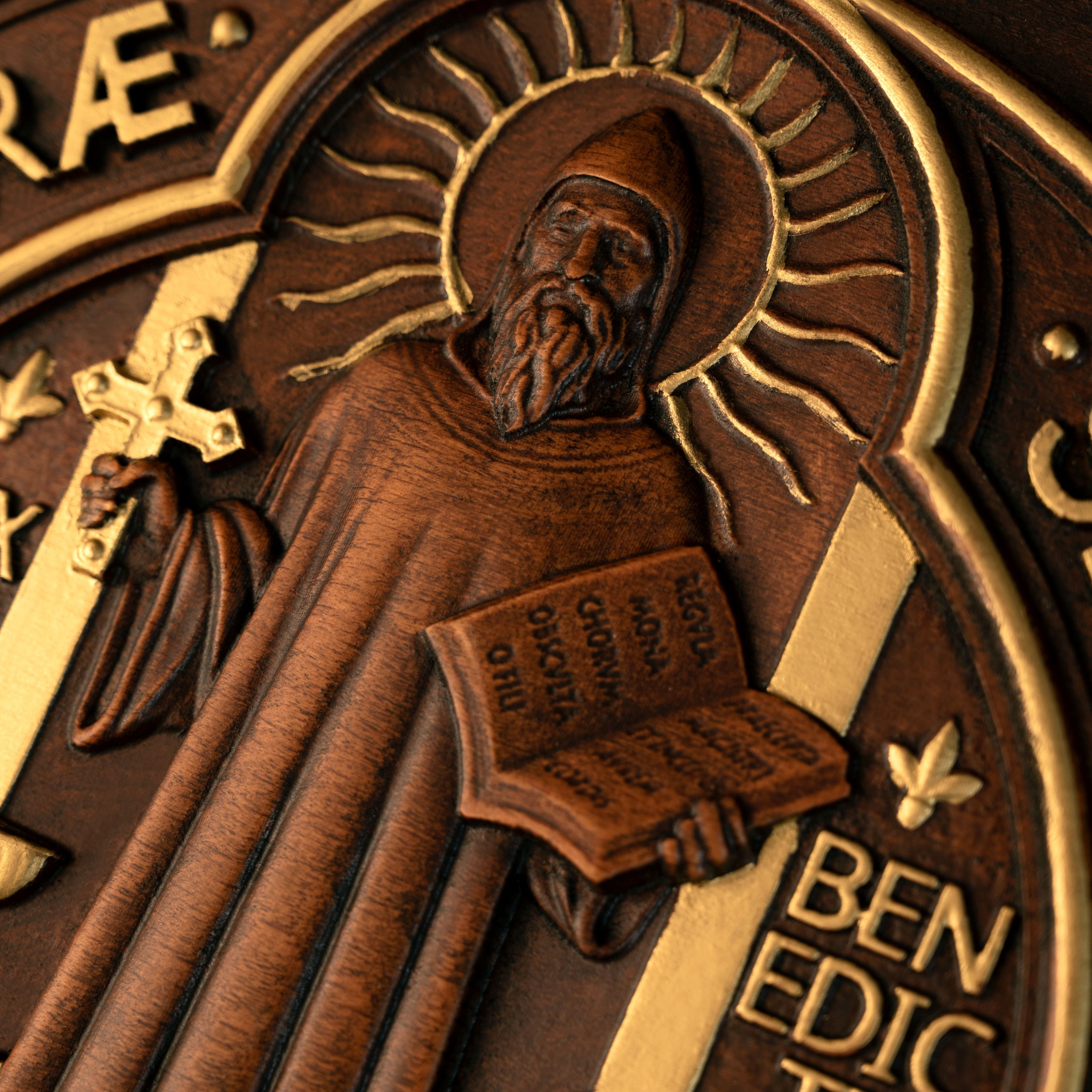 St. Benedict's Exorcism Medal Christian Exorcism Plaque