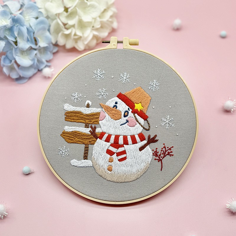 Barrel Hat Snowman