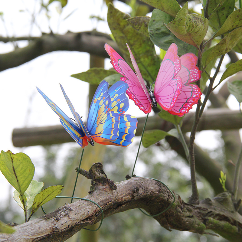 50 PCS - Simulated Butterfly Fluttering in The Wind