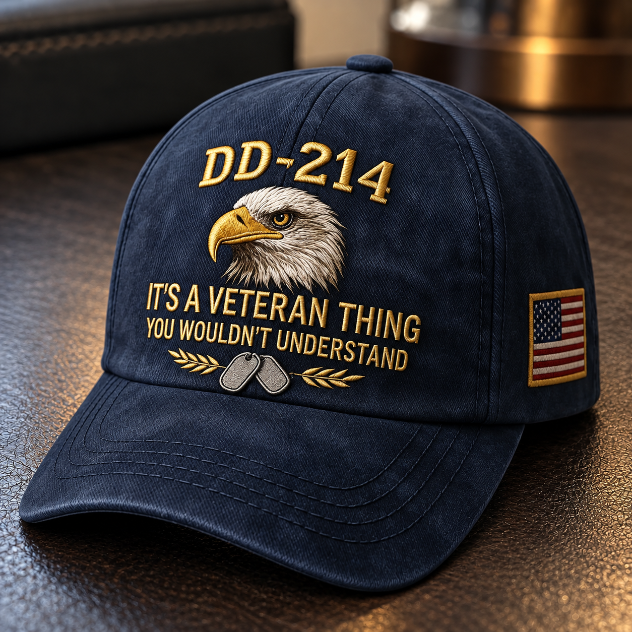 DD-214 Veteran Honor Embroidered Cap(Chad Smith Handmade®) - BUY 2 GET EXTRA 20% OFF