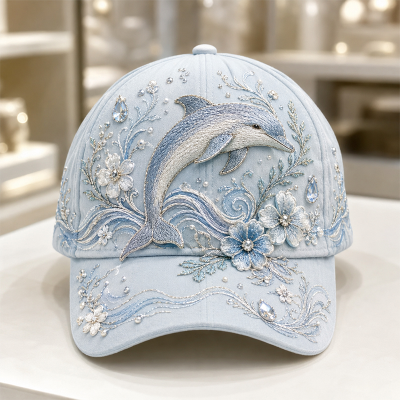 🔥 Last Day 49% OFF – 🌊 3D Ocean Creatures Embroidery Cap