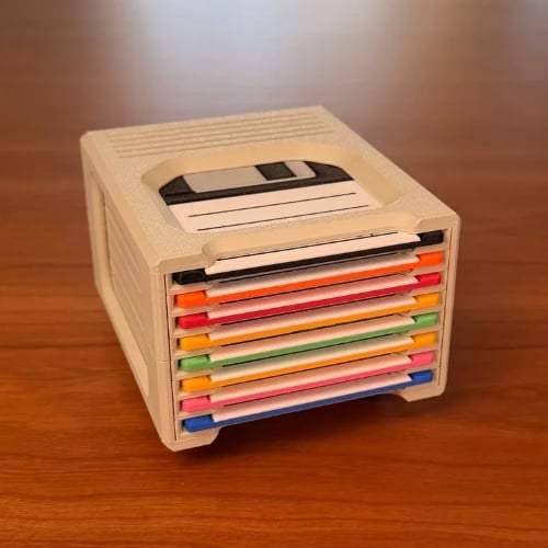 The Retro-Tech Coaster Holder