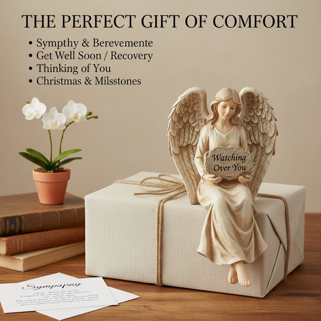 The "Watching Over You" Guardian Angel Shelf Sitter