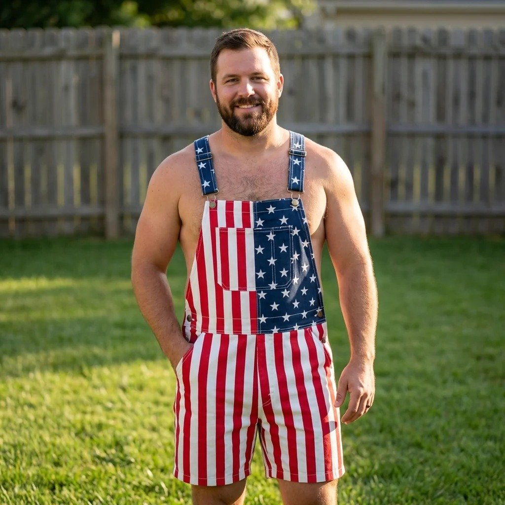 American Flag Overalls — Celebrate 250 Years of Freedom🎉