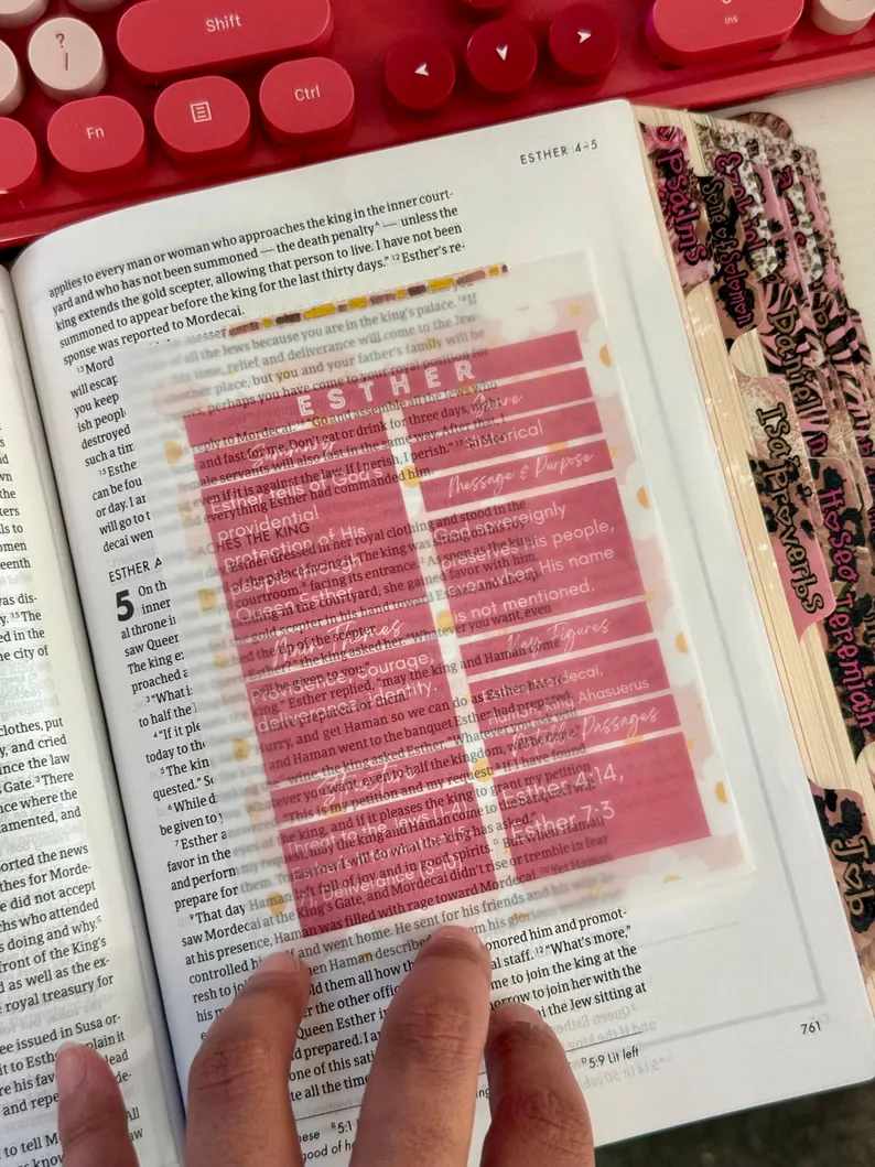 Pink BIBLE TIP INS
