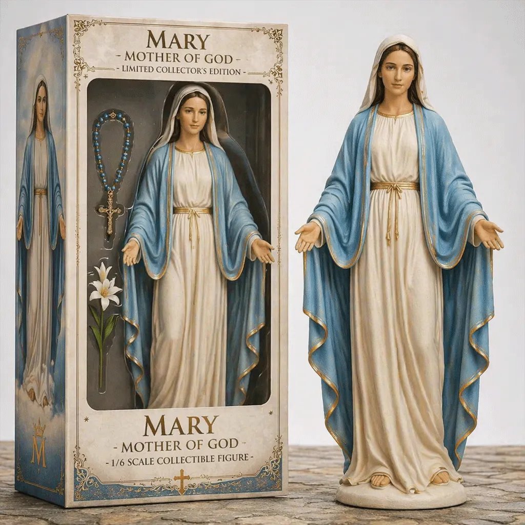 ✝️ LIMITED EDITION: Handcrafted Virgin Mary Collectible – A Sacred Keepsake of Faith & Grace
