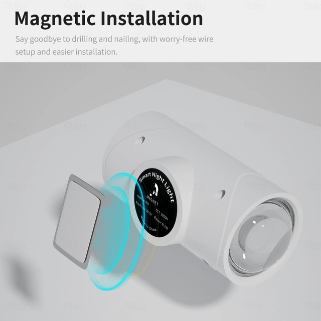 Smart LED Motion Sensor Night Light - RGB Gradient Dimmable Wall Lamp