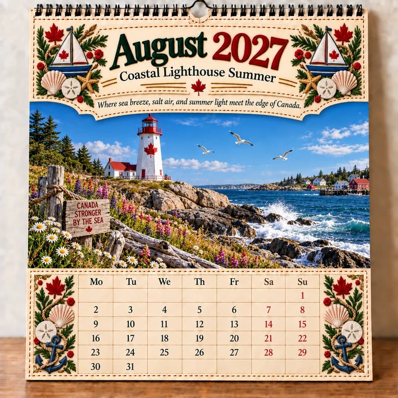 August 2027 Canada Calendar