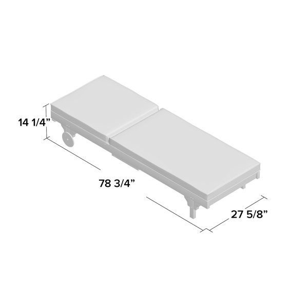 Alvah Outdoor Eucalyptus Chaise Lounge with Table