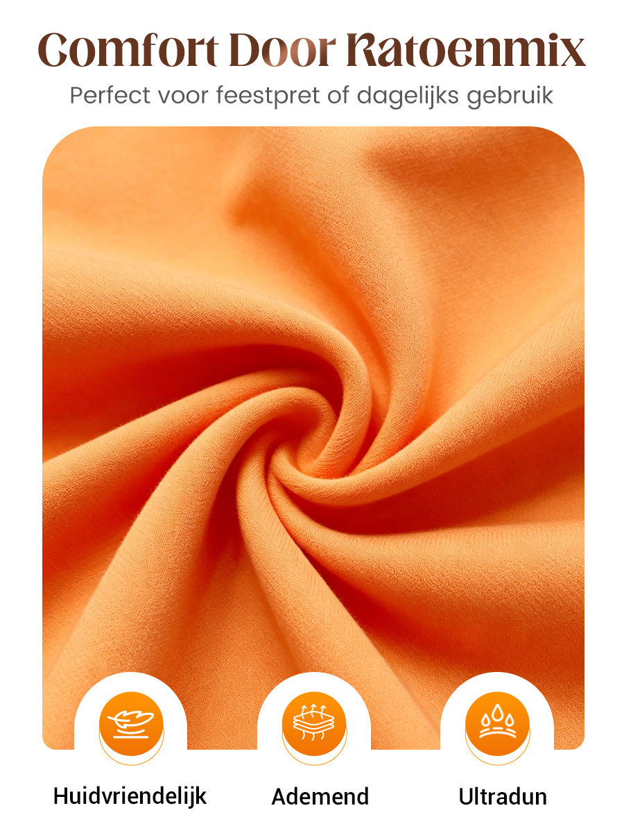 Retro Nederlandse Koningsdag Vlag Casual Poloshirt