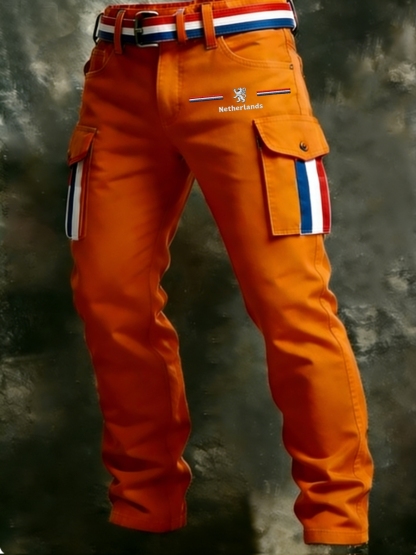 Koningsdag vrijetijdsbroek voor heren