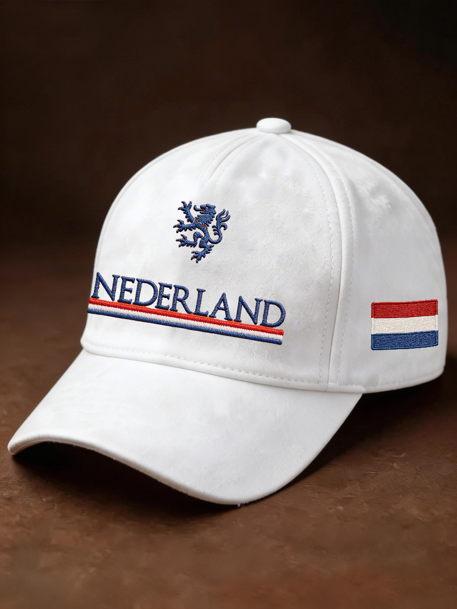 Uniseks pet met Nederlandse vlagprint