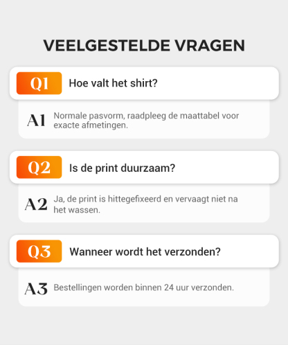 Poloshirt met koningsdagprint voor heren