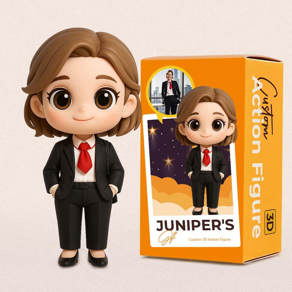 Custom 3D Action Figure From Your Photo Personalized Toy Custom Action Toy Gifts For Boss - aiprintlab