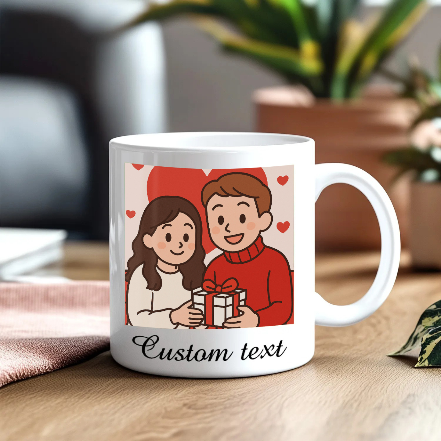 Customized Mugs Various Fun Customization Anime Style for Valentines Day