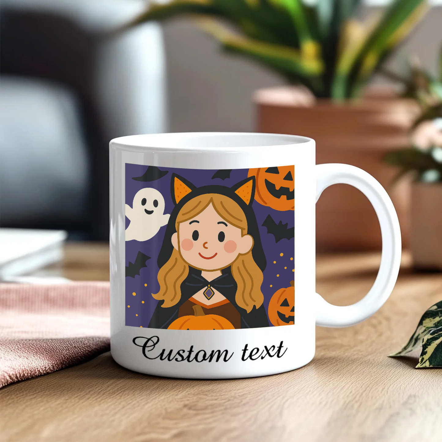 Customized Mugs Various Fun Customization Anime Style Halloween Gift