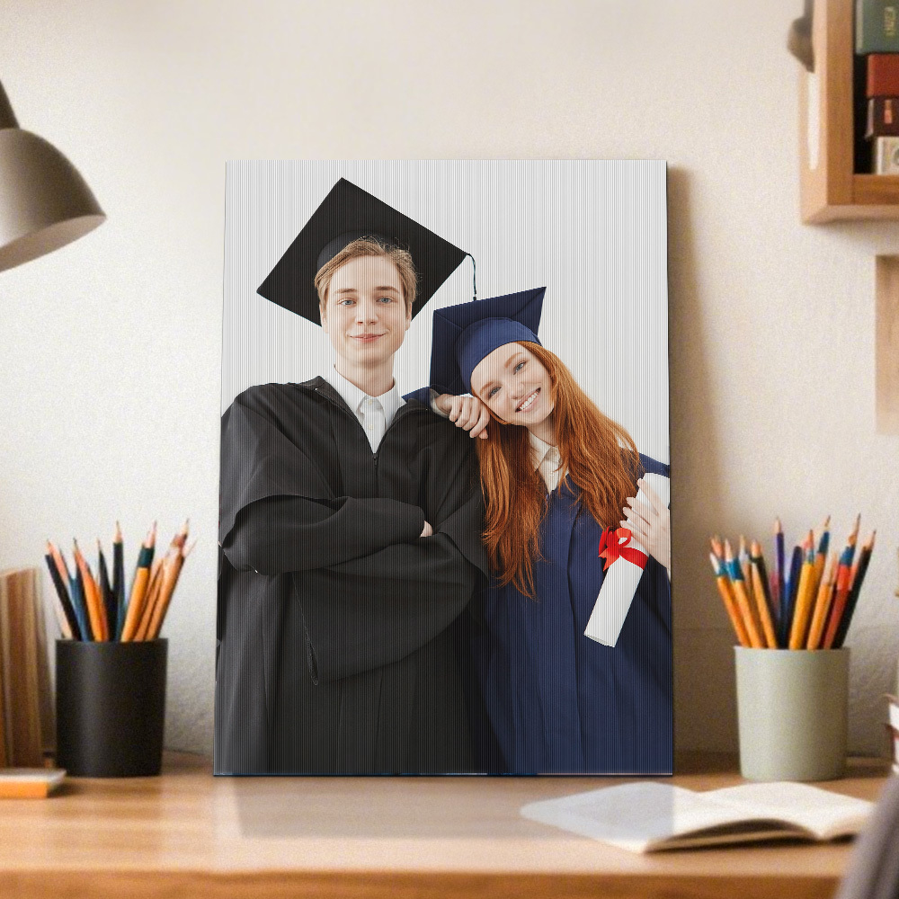 K-dualview Gibli-style Lenticular Photo Art for Graduation