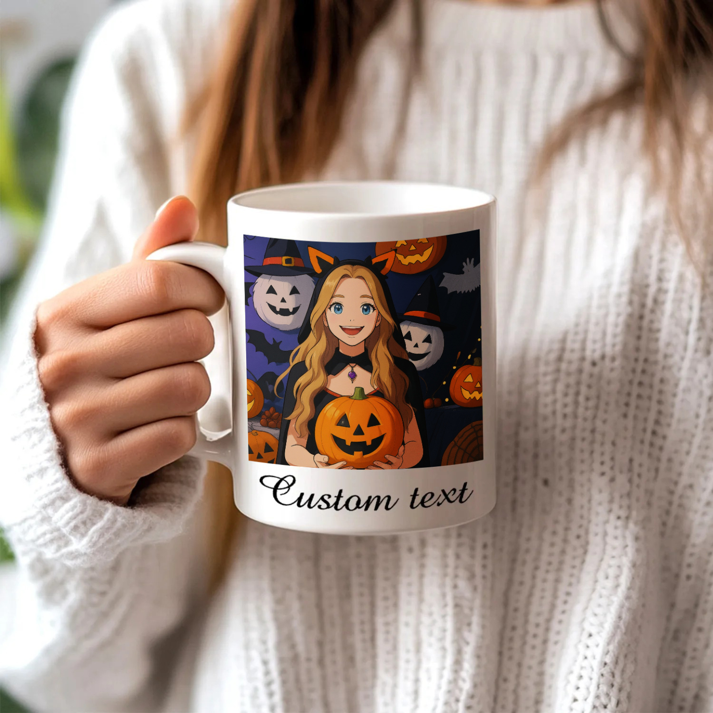 Customized Mugs Various Fun Customization Anime Style Gift for Halloween