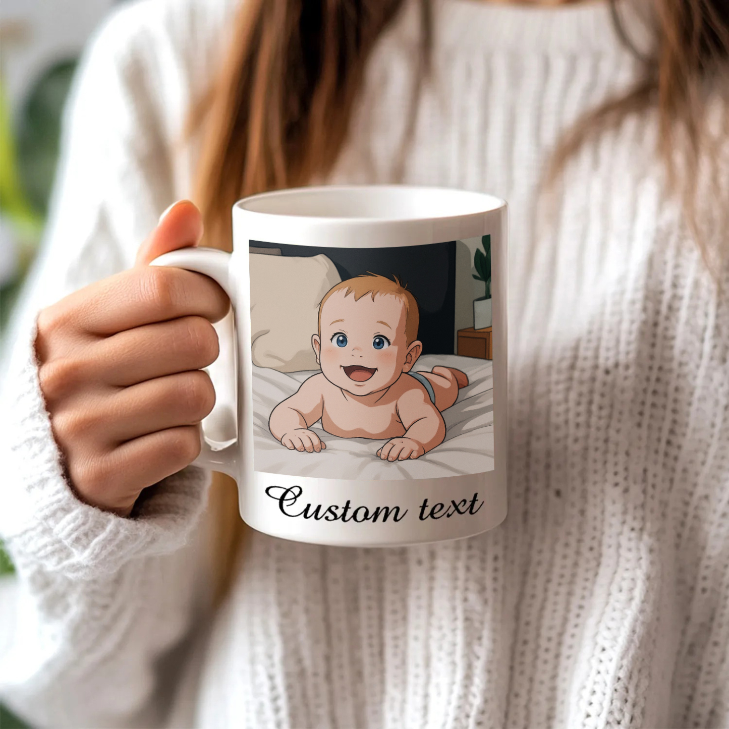 Customized Mugs Various Fun Customization Anime Style for New Baby