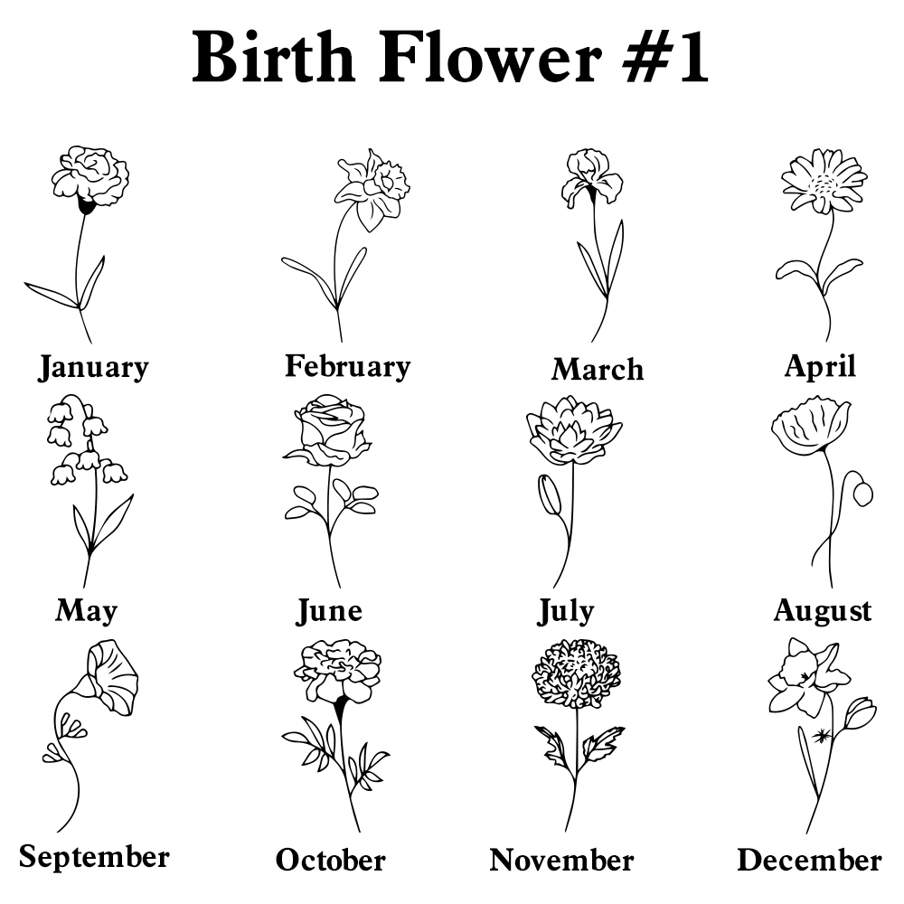 Custom Date & Birthstone Anniversary Necklace Personalized Calendar & Birthstone Necklace Birthday Gift for Her - aiprintlab