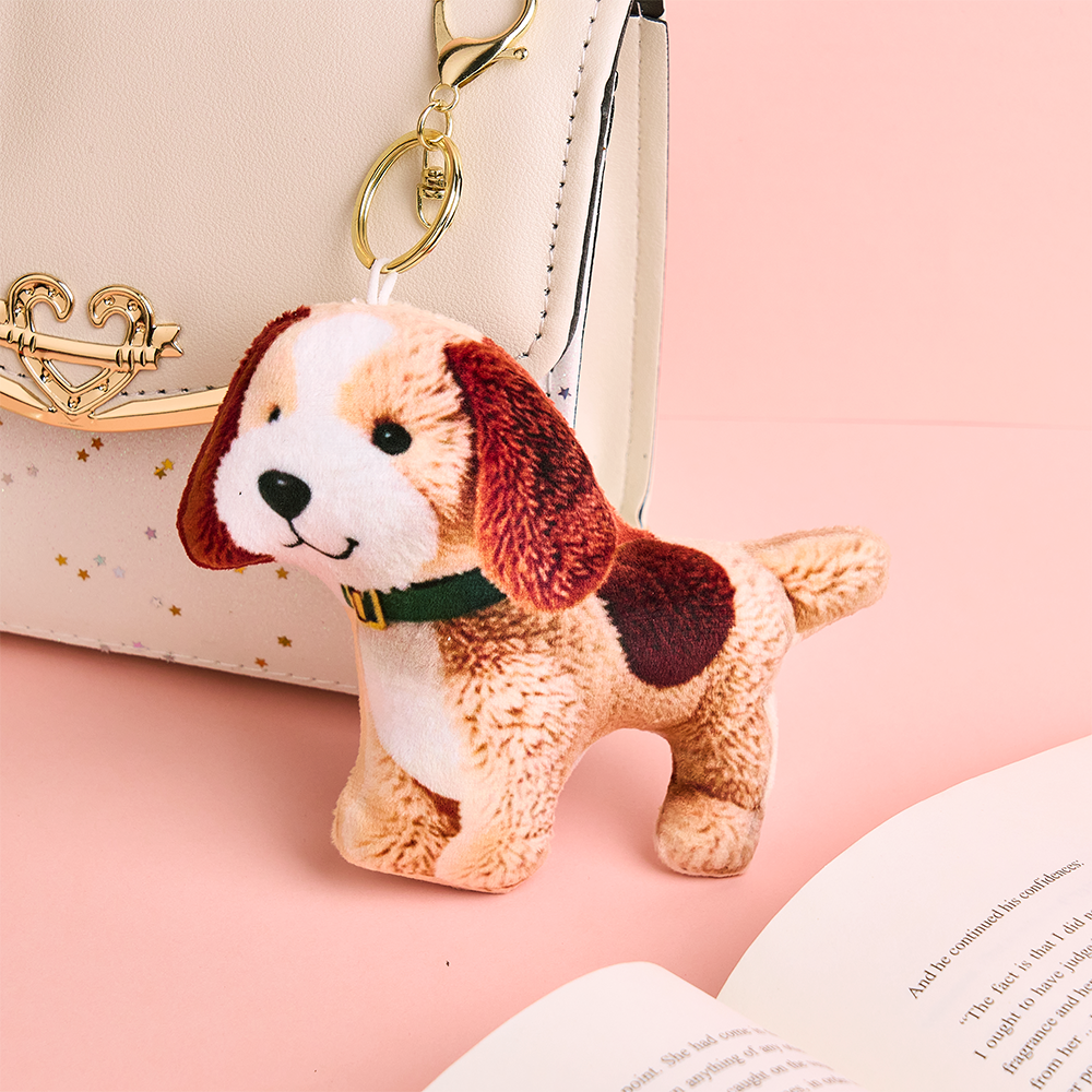 Personalized Photo Bag Charm Plush Doll Keychain Mini Me Plush Keychain Travel Souvenir gift