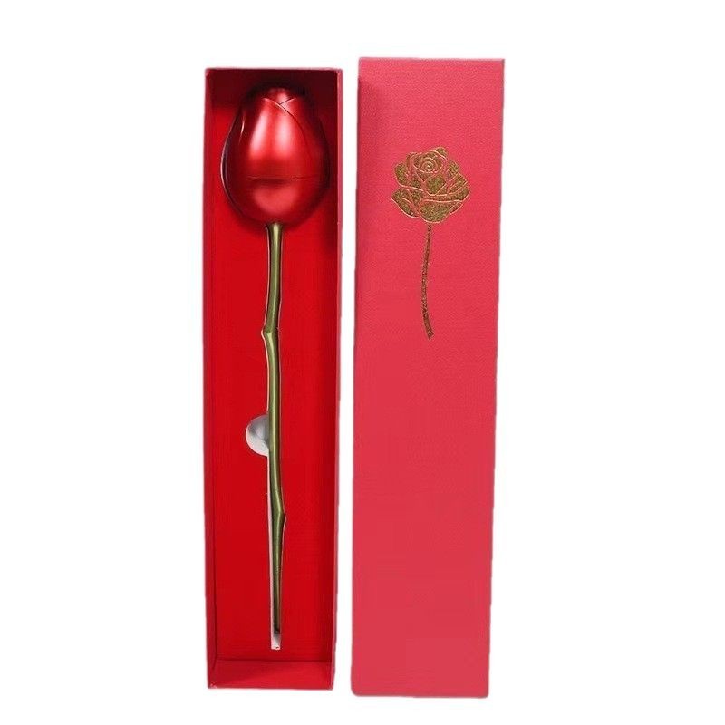 Long Stem Rose Jewelry Box Secret Proposal Box Red Rose Ring Box Romantic Valentine's Day Gift Packaging - aiprintlab