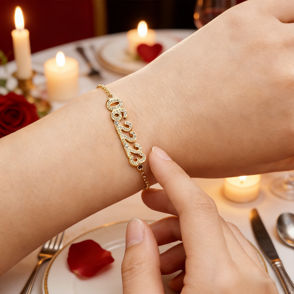 Personalized Date Bracelet Custom Anniversary Date Bracelet for Her  Minimalist Engraved Date Bracelet Meaningful Valentine’s Day Gift - aiprintlab