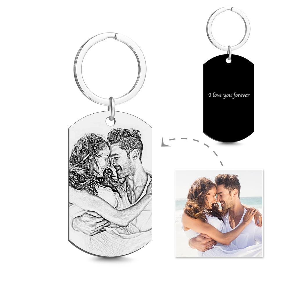 Personalized photo gift – keychain with a photo of a couple or pet - aiprintlab