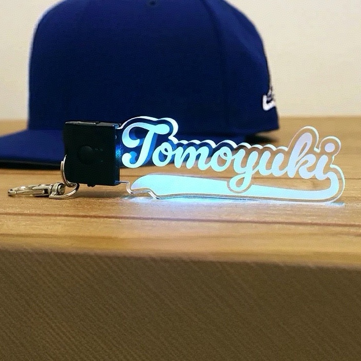 Custom LED Name Keychain LED Glowing Keychain Name Keychain for Friends - aiprintlab