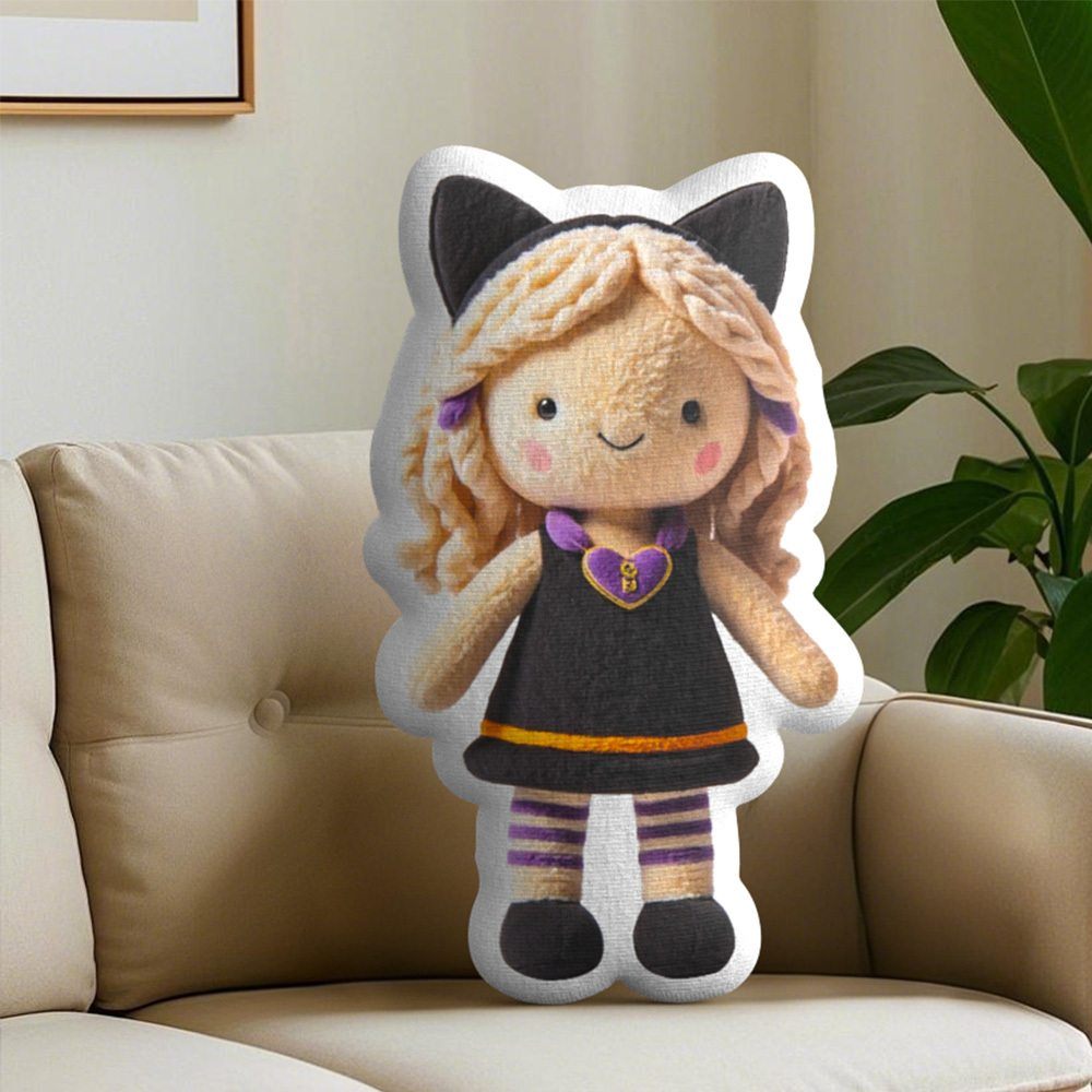 Personalized Photo Plush Doll Pillow Mini Me Plush Pillows Gifts for Halloween