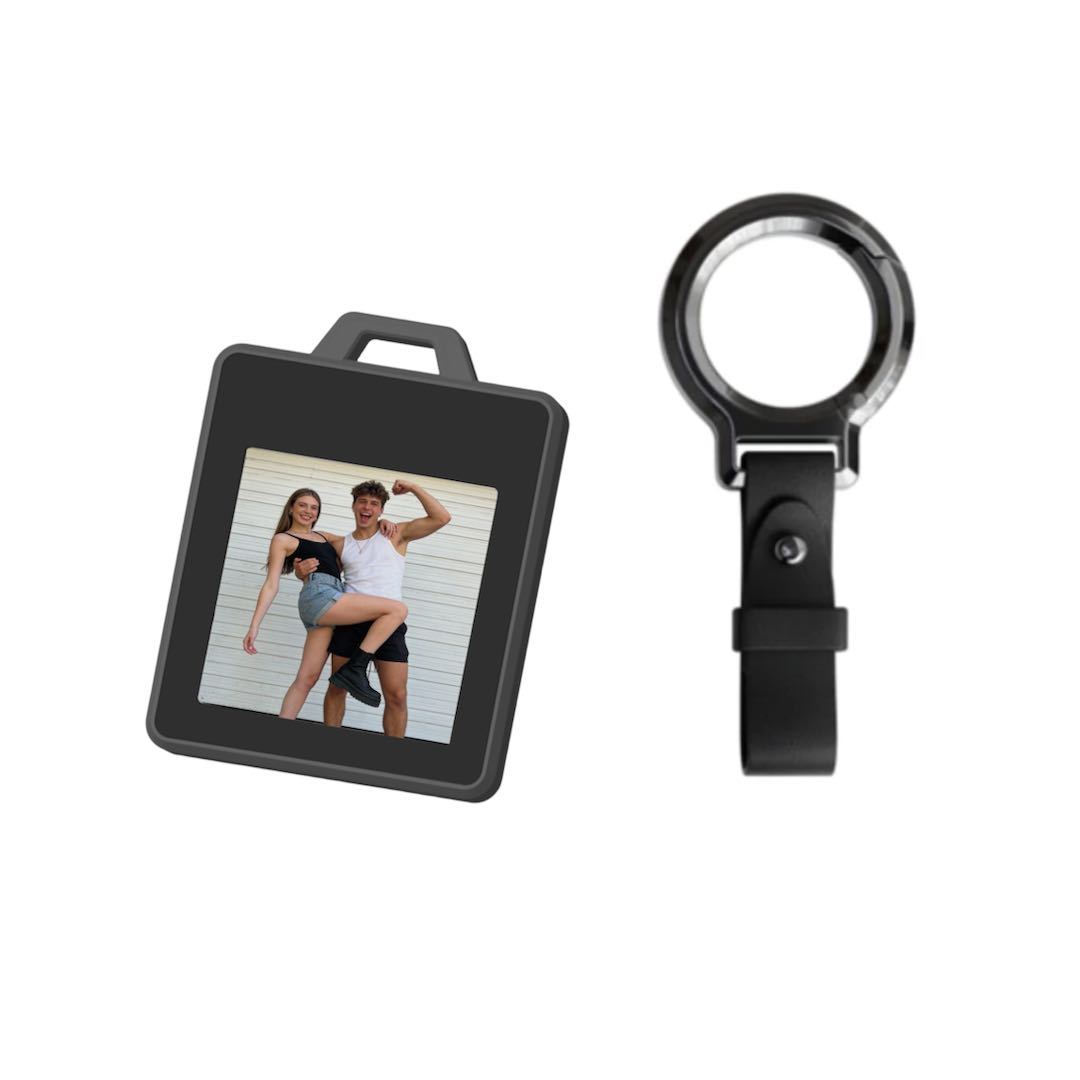 E-Ink Tag Colorful Screen Smart Tracker Keychain – Changeable Photo Display, Anti-Lost Locator with E-Ink Screen - aiprintlab