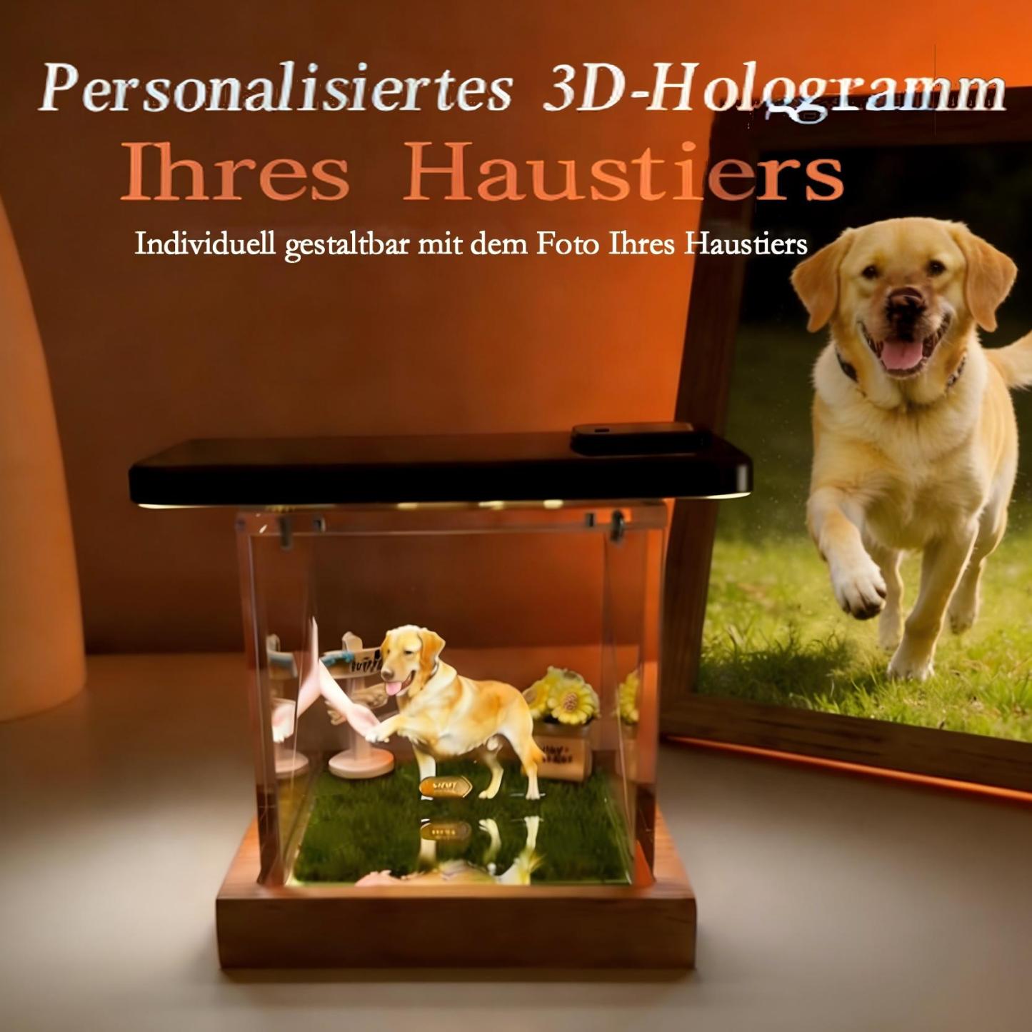 Hologram Boxes – Digital Pet Hologram House With Wooden Base