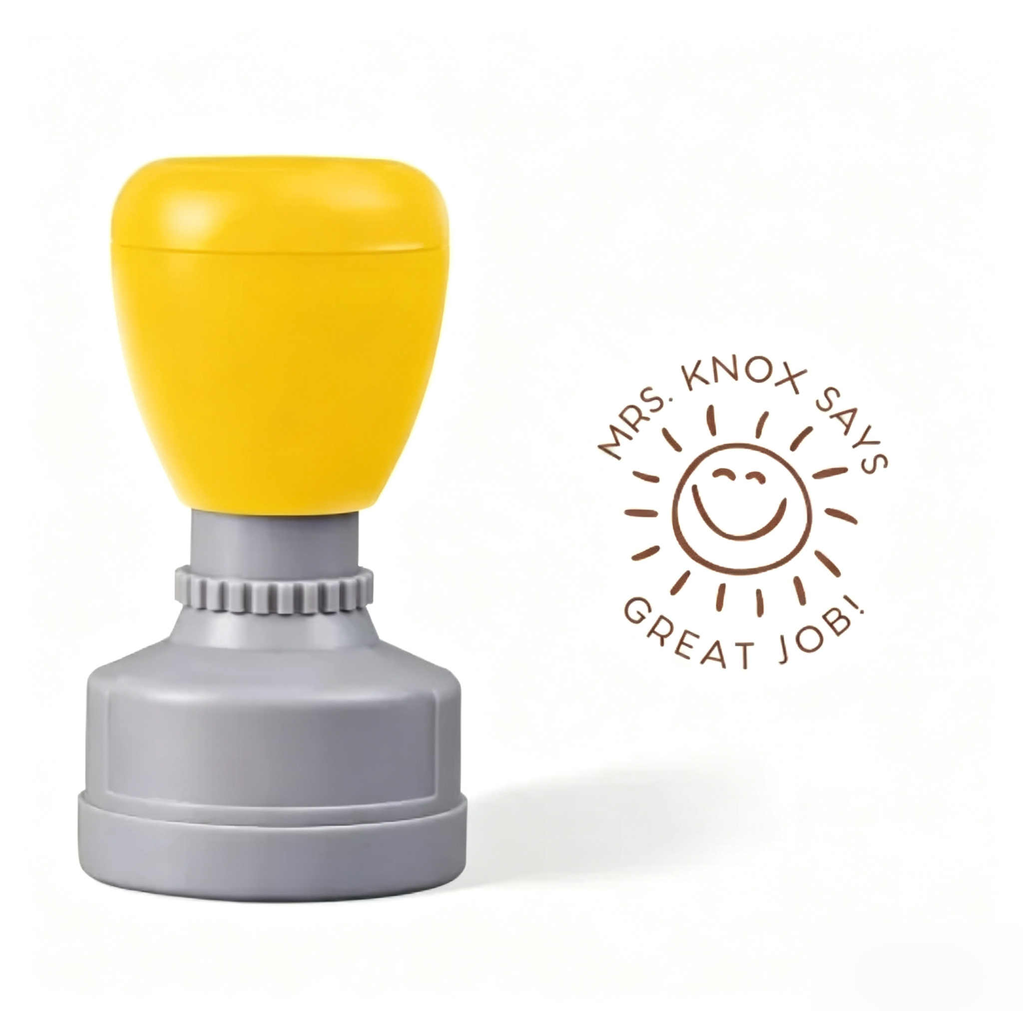 Personalized Great Job Sunshine Teacher Stamp