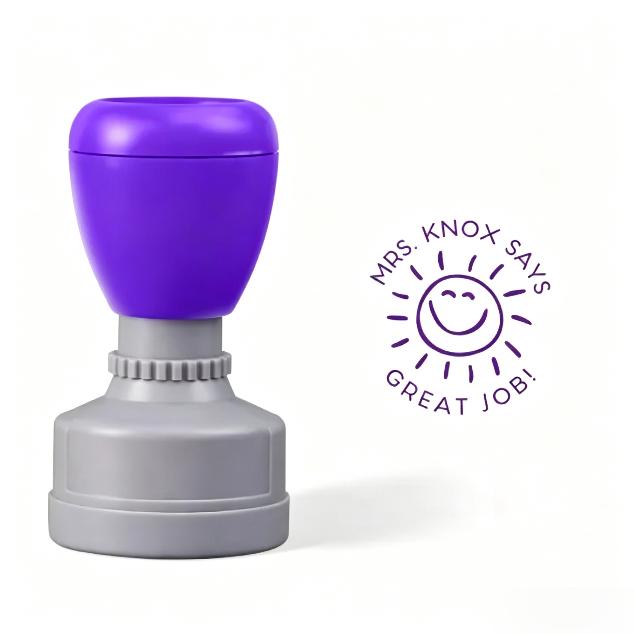 Personalized Great Job Sunshine Teacher Stamp
