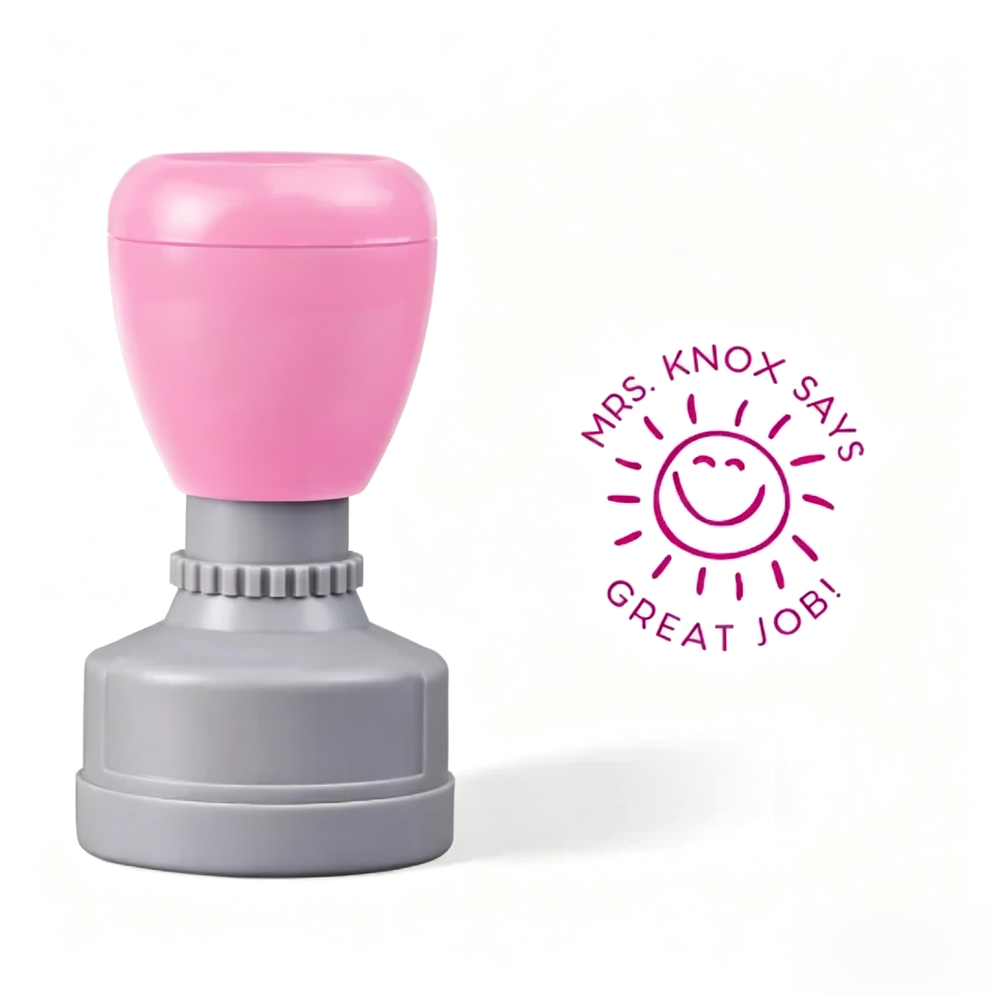 Personalized Great Job Sunshine Teacher Stamp