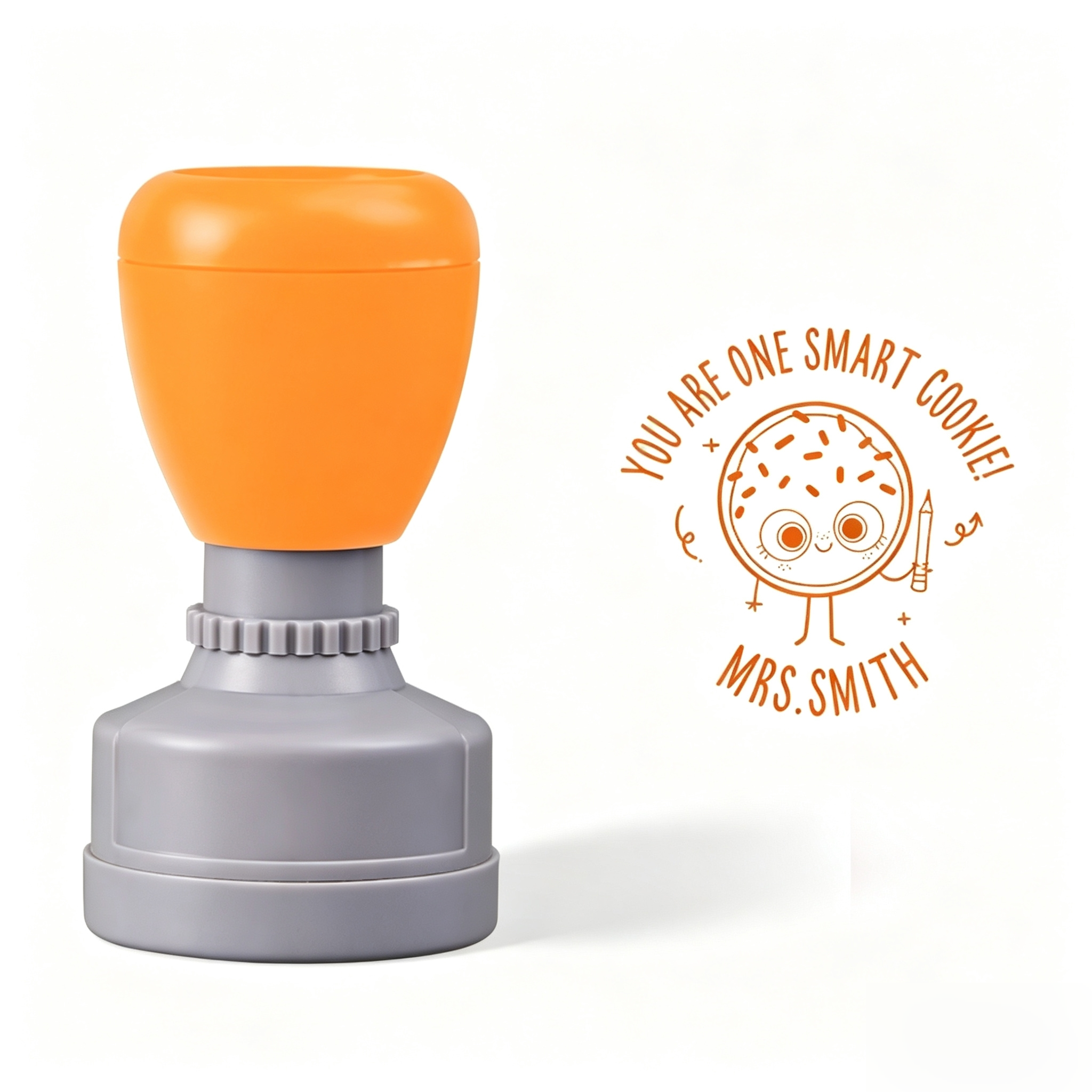 Personalized Name You Are One Smart Cookie Teacher Stamp