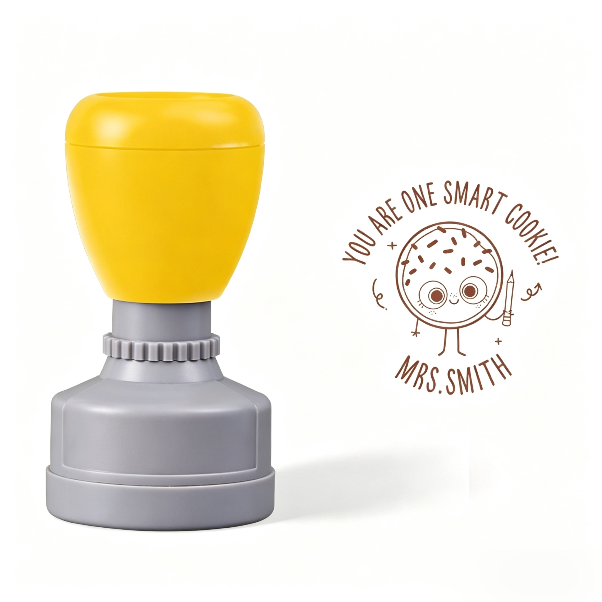 Personalized Name You Are One Smart Cookie Teacher Stamp