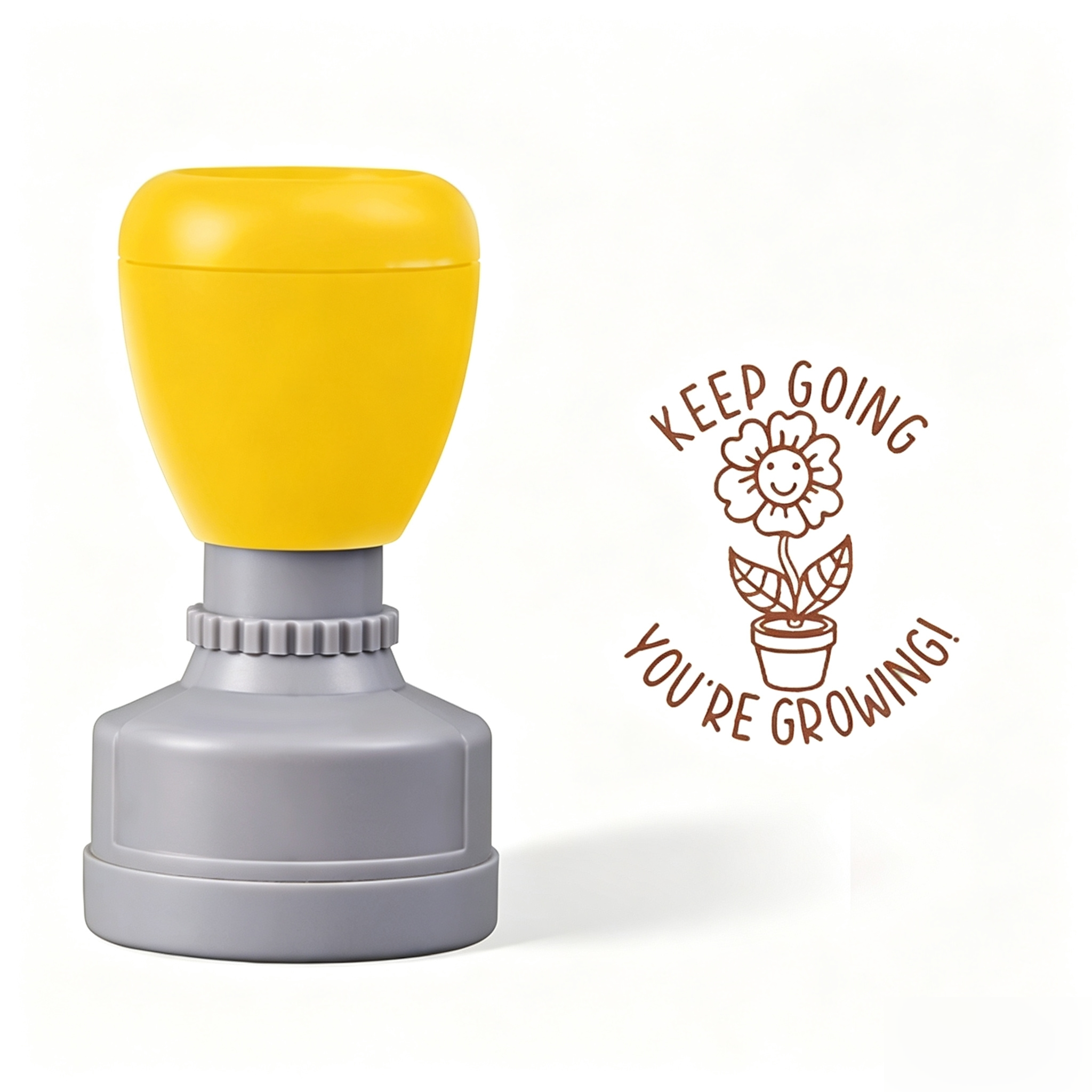 Custom Keep Going You Are Growing Teacher Stamp
