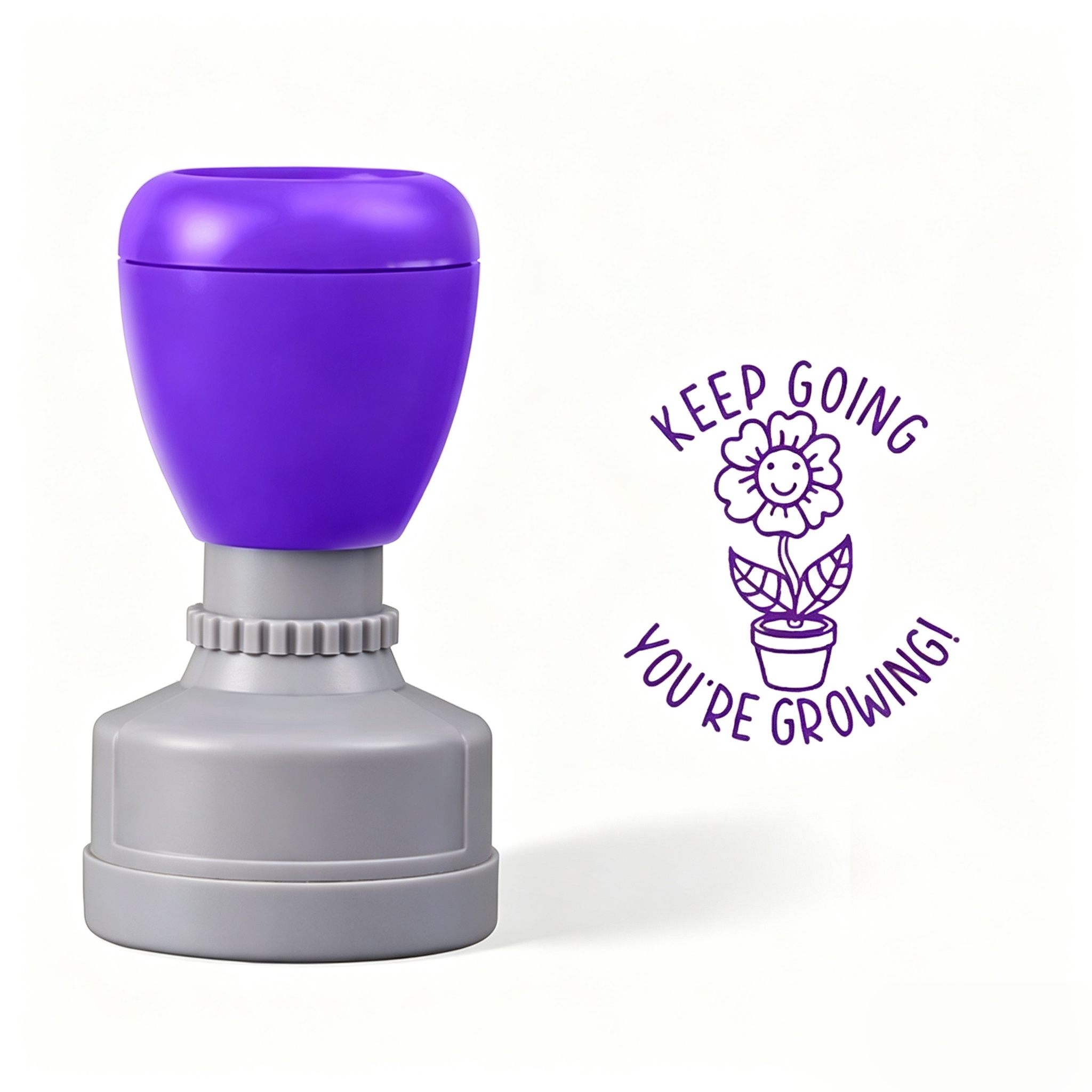 Custom Keep Going You Are Growing Teacher Stamp