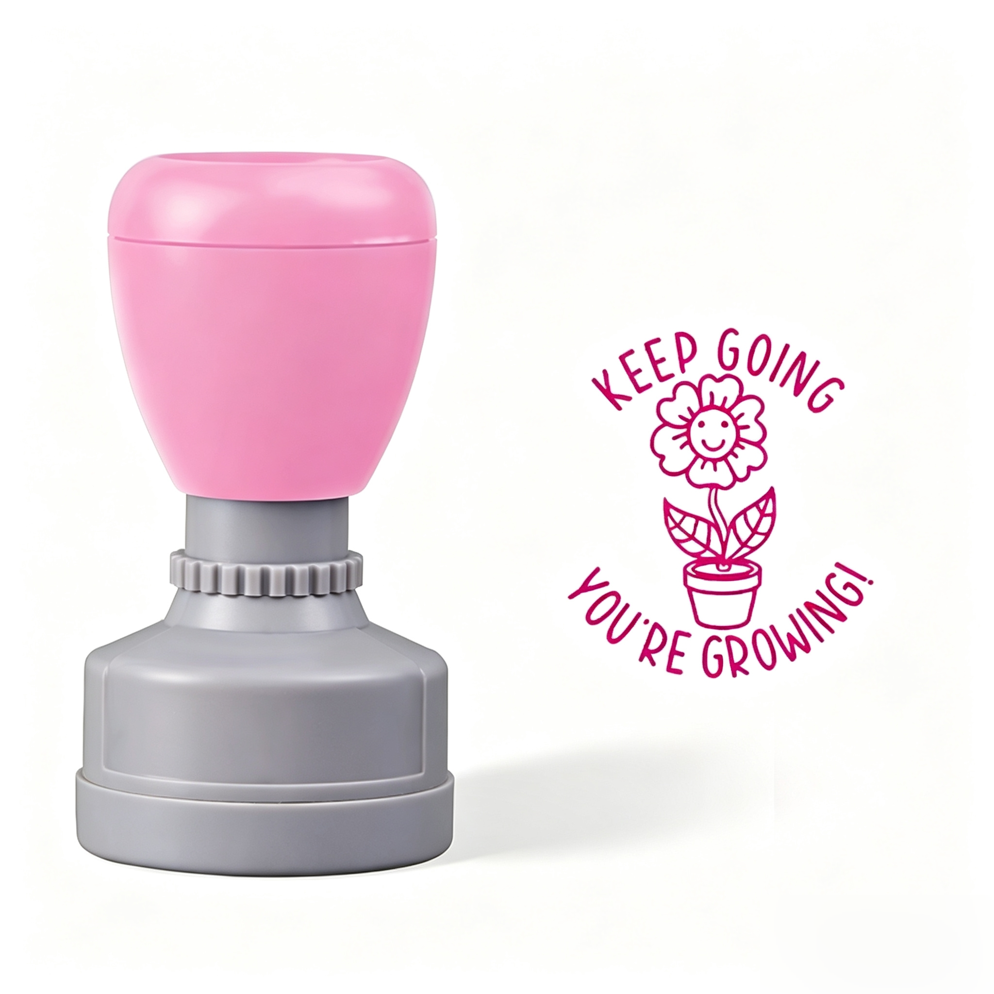 Custom Keep Going You Are Growing Teacher Stamp