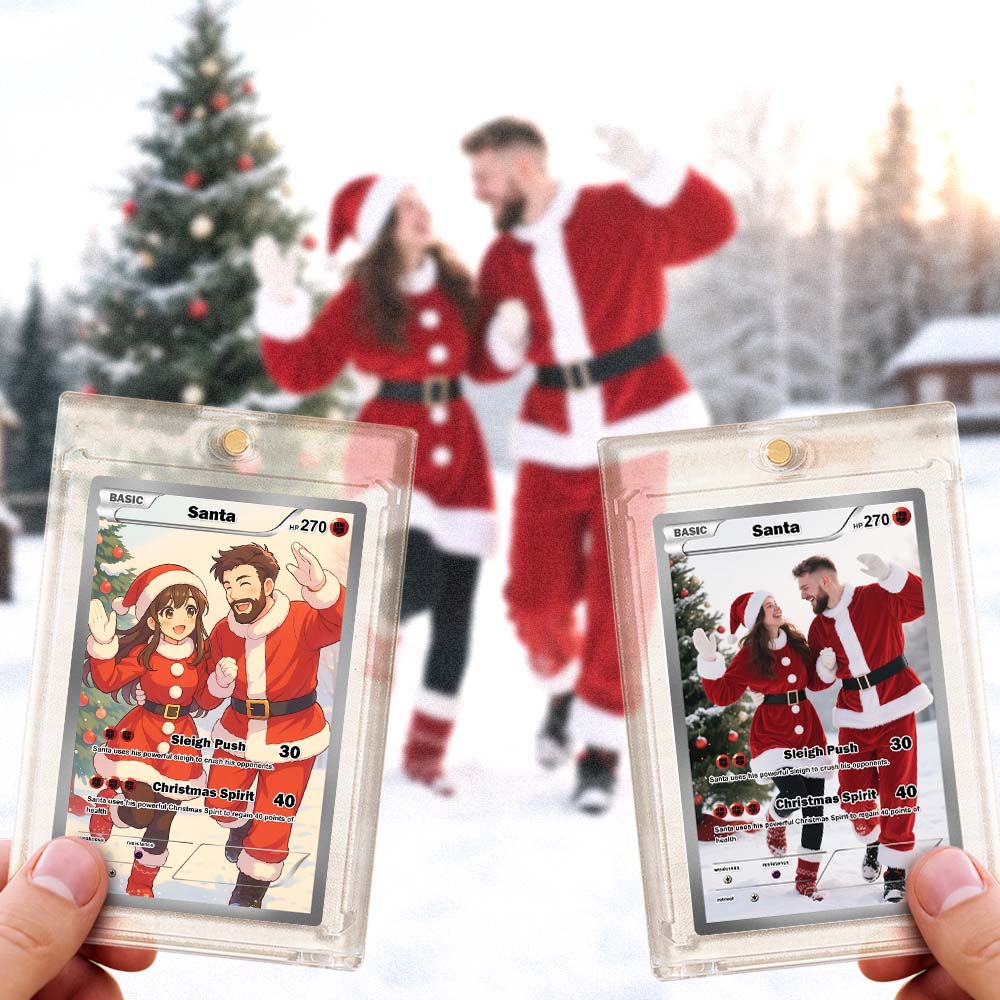 Custom Magic Style Card – Unique Couple Gift with Personalized Text & Image Gift for Christmas - aiprintlab