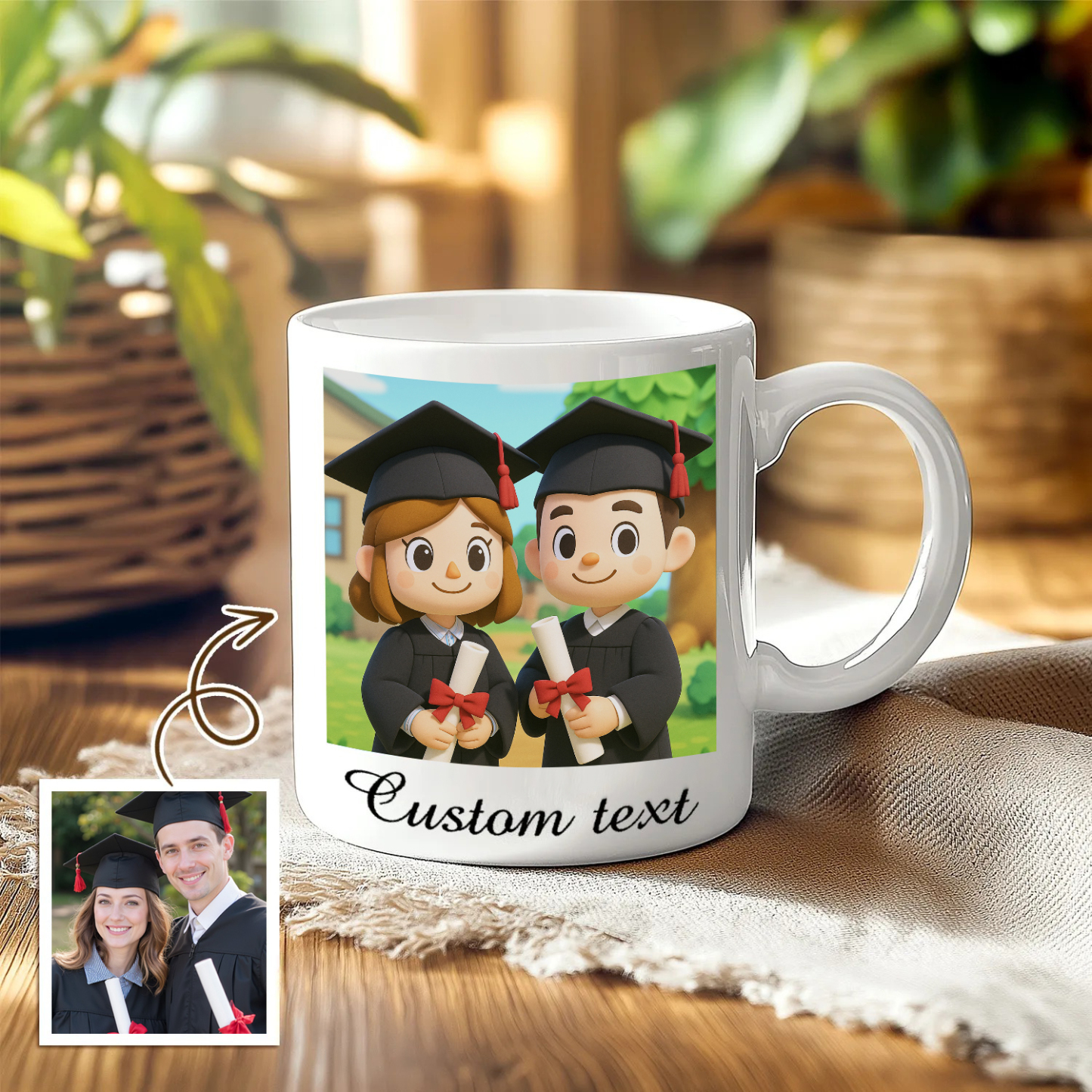 Various Fun Customization  Anime Style Customized Mugs Gift for Graduation