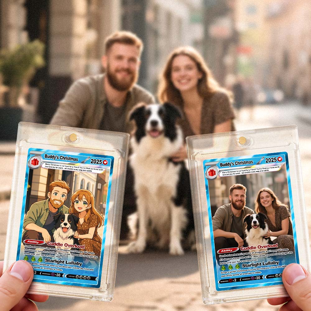 Custom Fantasy Couple Card – Personalized Magic Trading Card Gift for Christmas 2025 - aiprintlab